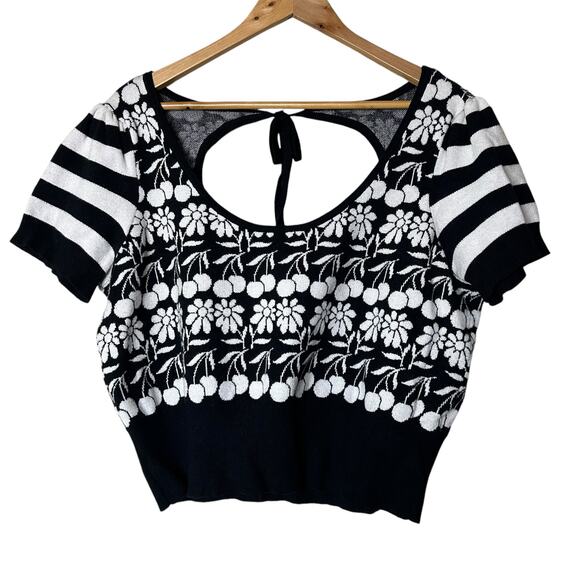 Maeve by Anthropologie Sweaters - Maeve Trixie Sweater Tee Shirt Boho Indie Casual Floral Cropped Size XL